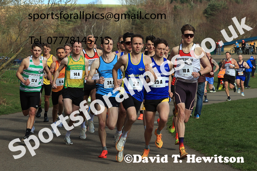 Senior Mens and Masters Over-35 to 49s 2026 NECAA Royal Signals Road Relays, Hetton Lyons Country Park, Hetton le Hole. Photo: David T. Hewitson/Sports for All Pics